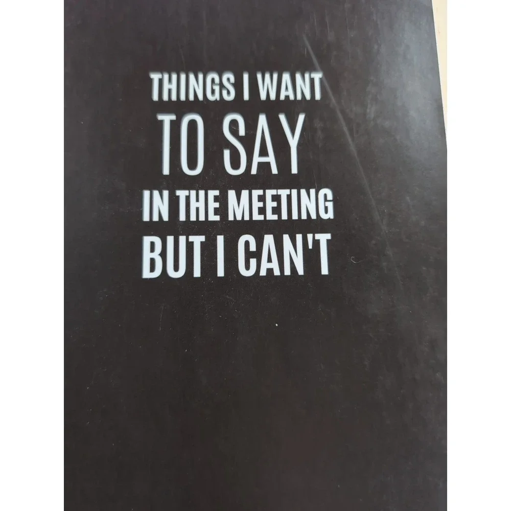 Things I Want to Say‎ in the Meeting but I Can't Notebook